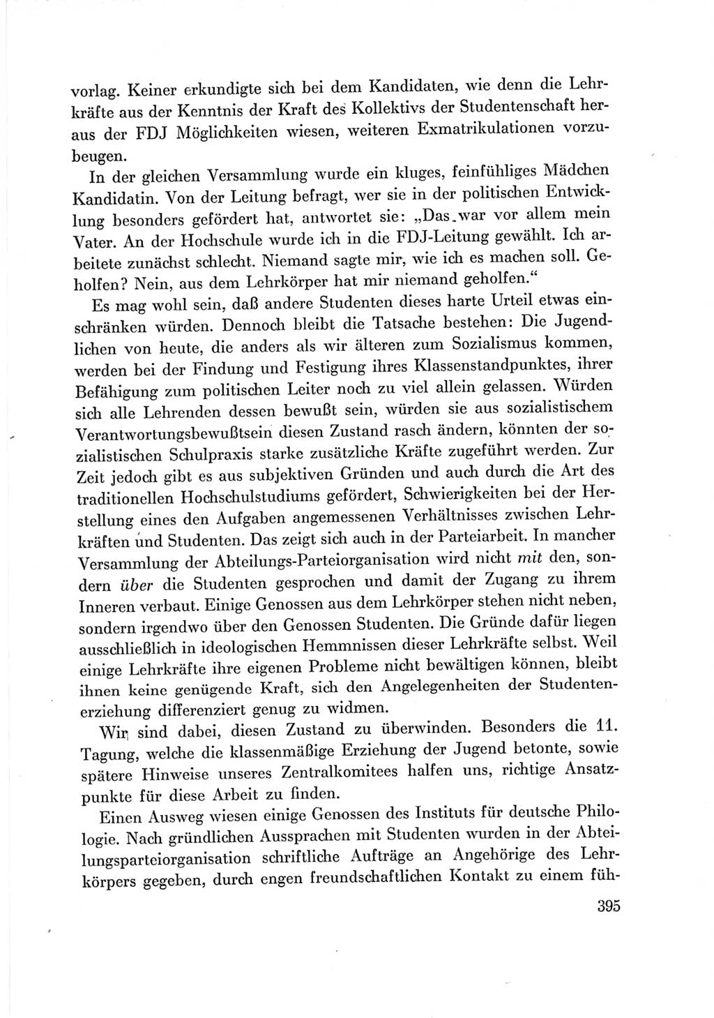 Protokoll der Verhandlungen des Ⅶ. Parteitages der Sozialistischen Einheitspartei Deutschlands (SED) [Deutsche Demokratische Republik (DDR)] 1967, Band Ⅲ, Seite 395 (Prot. Verh. Ⅶ. PT SED DDR 1967, Bd. Ⅲ, S. 395)