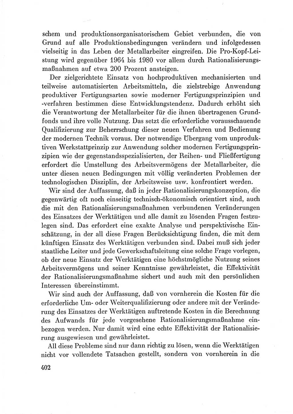 Protokoll der Verhandlungen des Ⅶ. Parteitages der Sozialistischen Einheitspartei Deutschlands (SED) [Deutsche Demokratische Republik (DDR)] 1967, Band Ⅲ, Seite 402 (Prot. Verh. Ⅶ. PT SED DDR 1967, Bd. Ⅲ, S. 402)