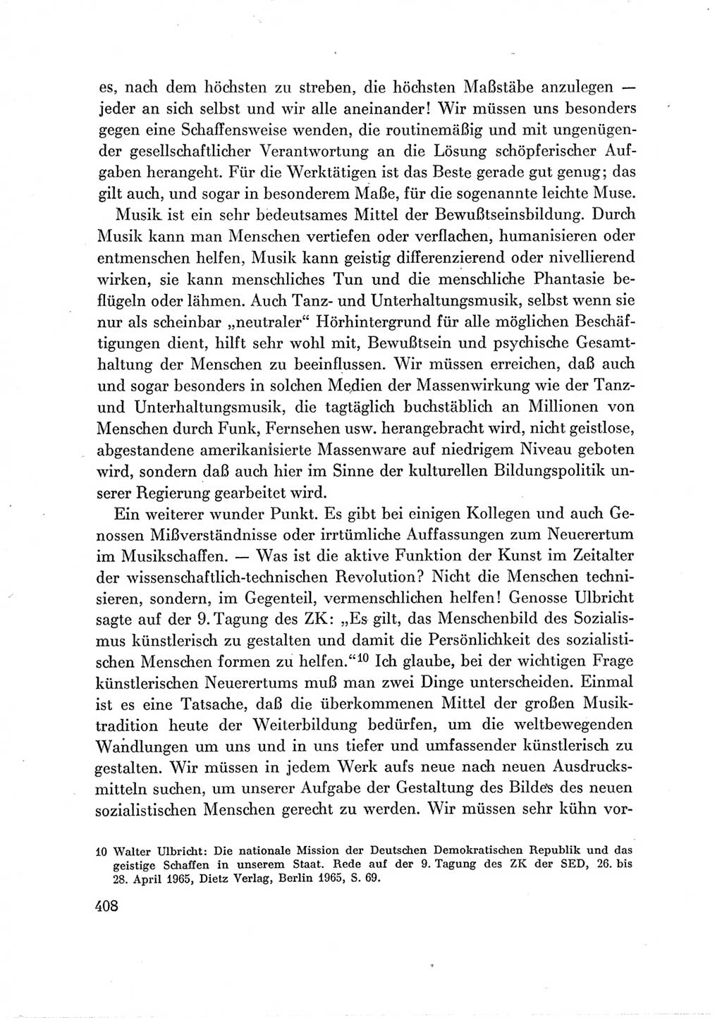Protokoll der Verhandlungen des Ⅶ. Parteitages der Sozialistischen Einheitspartei Deutschlands (SED) [Deutsche Demokratische Republik (DDR)] 1967, Band Ⅲ, Seite 408 (Prot. Verh. Ⅶ. PT SED DDR 1967, Bd. Ⅲ, S. 408)