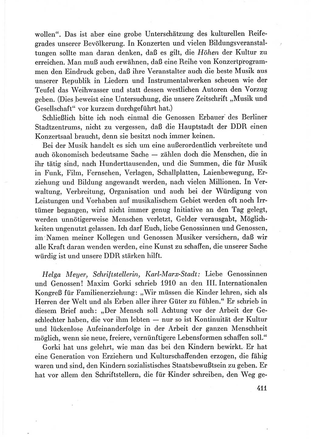 Protokoll der Verhandlungen des Ⅶ. Parteitages der Sozialistischen Einheitspartei Deutschlands (SED) [Deutsche Demokratische Republik (DDR)] 1967, Band Ⅲ, Seite 411 (Prot. Verh. Ⅶ. PT SED DDR 1967, Bd. Ⅲ, S. 411)