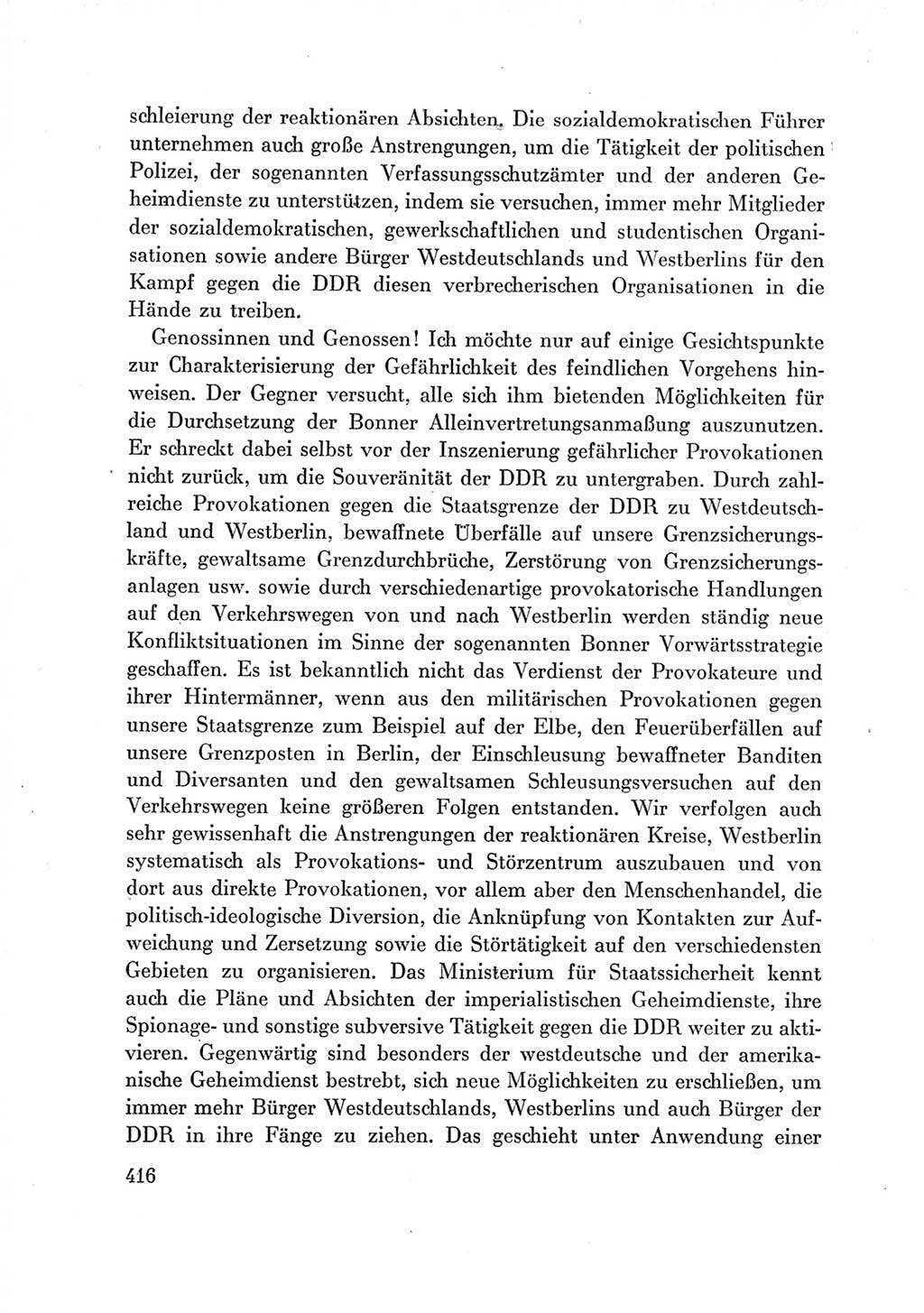 Protokoll der Verhandlungen des Ⅶ. Parteitages der Sozialistischen Einheitspartei Deutschlands (SED) [Deutsche Demokratische Republik (DDR)] 1967, Band Ⅲ, Seite 416 (Prot. Verh. Ⅶ. PT SED DDR 1967, Bd. Ⅲ, S. 416)