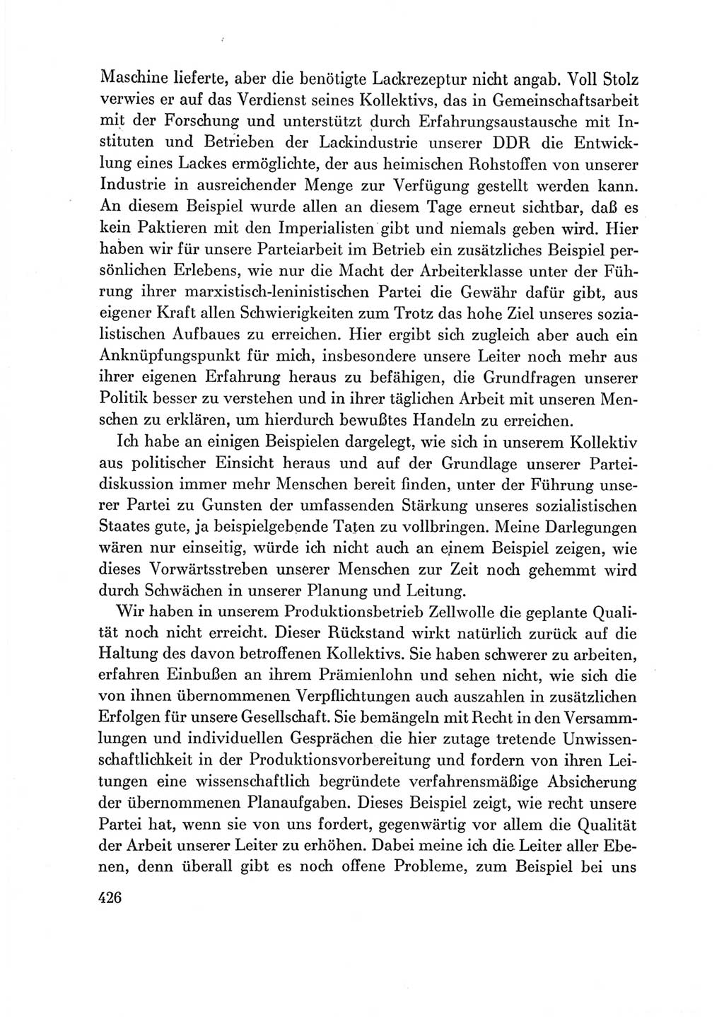 Protokoll der Verhandlungen des Ⅶ. Parteitages der Sozialistischen Einheitspartei Deutschlands (SED) [Deutsche Demokratische Republik (DDR)] 1967, Band Ⅲ, Seite 426 (Prot. Verh. Ⅶ. PT SED DDR 1967, Bd. Ⅲ, S. 426)