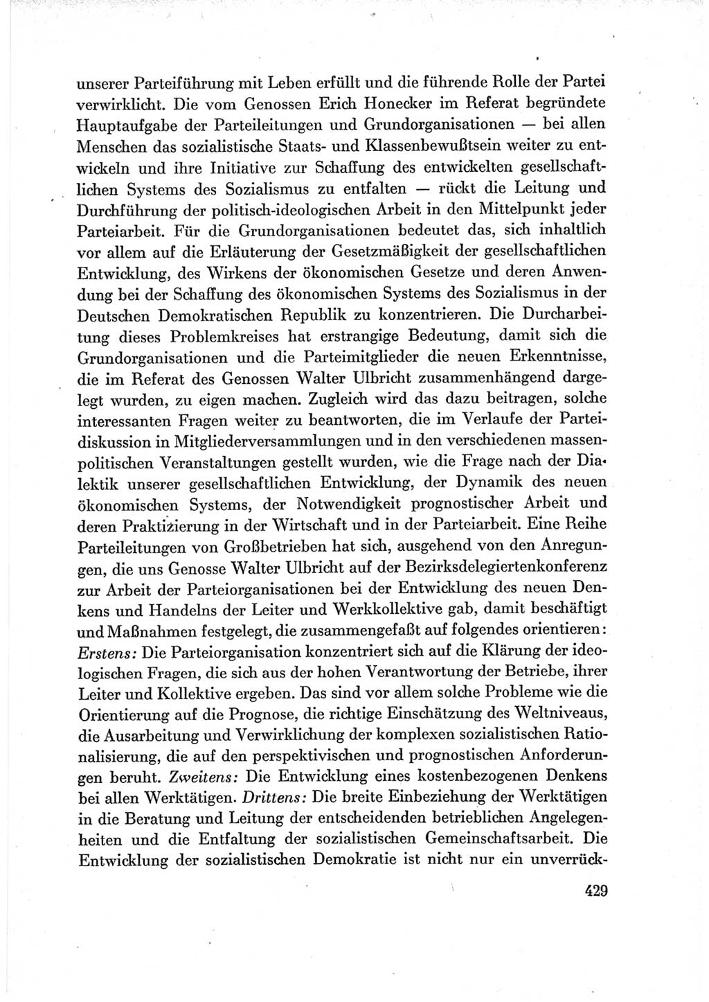 Protokoll der Verhandlungen des Ⅶ. Parteitages der Sozialistischen Einheitspartei Deutschlands (SED) [Deutsche Demokratische Republik (DDR)] 1967, Band Ⅲ, Seite 429 (Prot. Verh. Ⅶ. PT SED DDR 1967, Bd. Ⅲ, S. 429)