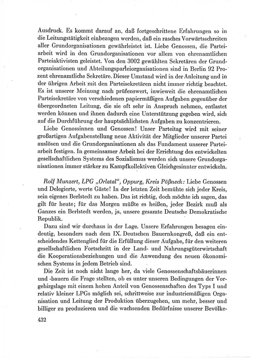 Protokoll der Verhandlungen des Ⅶ. Parteitages der Sozialistischen Einheitspartei Deutschlands (SED) [Deutsche Demokratische Republik (DDR)] 1967, Band Ⅲ, Seite 432 (Prot. Verh. Ⅶ. PT SED DDR 1967, Bd. Ⅲ, S. 432)