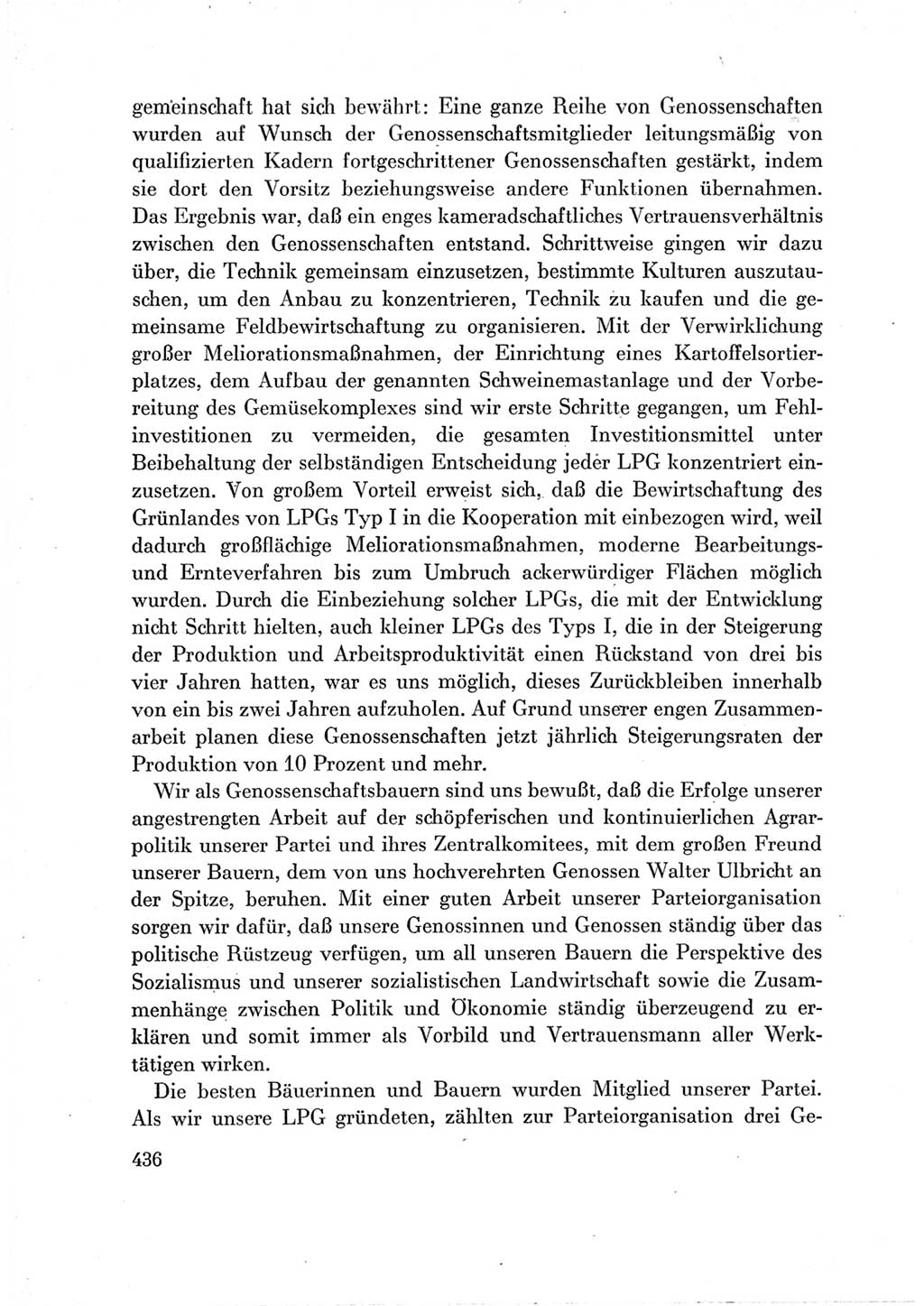 Protokoll der Verhandlungen des Ⅶ. Parteitages der Sozialistischen Einheitspartei Deutschlands (SED) [Deutsche Demokratische Republik (DDR)] 1967, Band Ⅲ, Seite 436 (Prot. Verh. Ⅶ. PT SED DDR 1967, Bd. Ⅲ, S. 436)