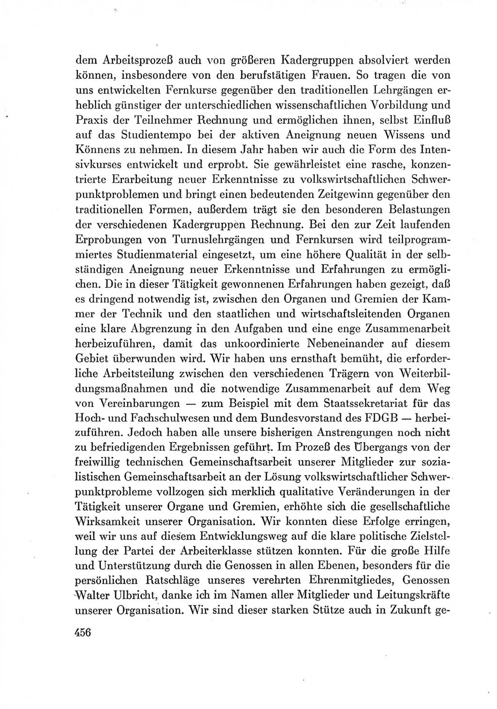 Protokoll der Verhandlungen des Ⅶ. Parteitages der Sozialistischen Einheitspartei Deutschlands (SED) [Deutsche Demokratische Republik (DDR)] 1967, Band Ⅲ, Seite 456 (Prot. Verh. Ⅶ. PT SED DDR 1967, Bd. Ⅲ, S. 456)