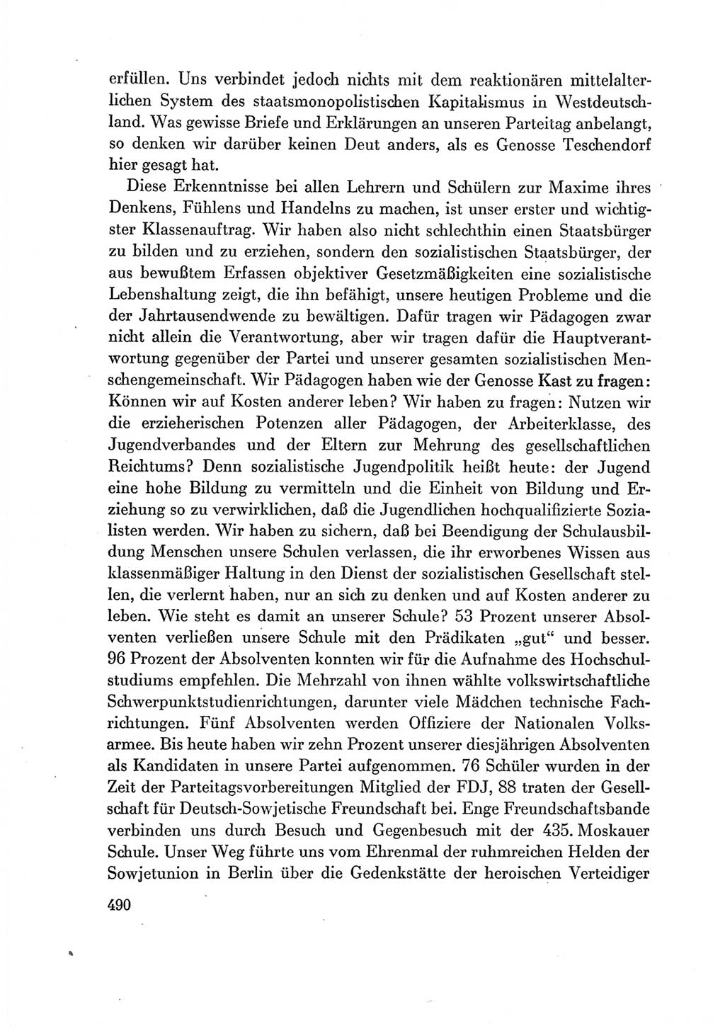 Protokoll der Verhandlungen des Ⅶ. Parteitages der Sozialistischen Einheitspartei Deutschlands (SED) [Deutsche Demokratische Republik (DDR)] 1967, Band Ⅲ, Seite 490 (Prot. Verh. Ⅶ. PT SED DDR 1967, Bd. Ⅲ, S. 490)