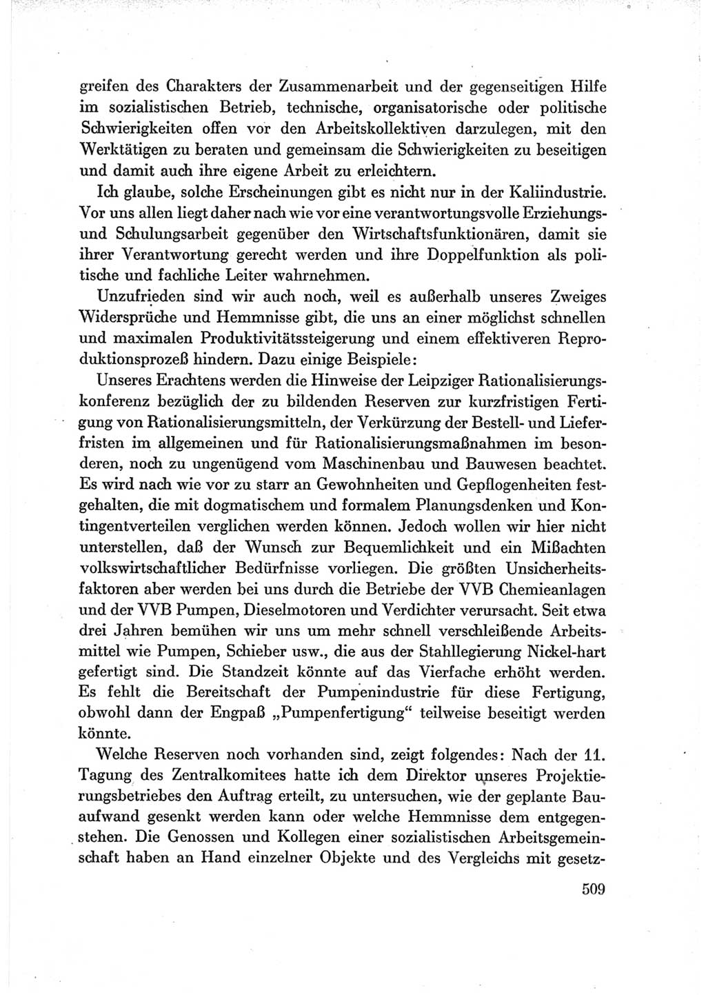 Protokoll der Verhandlungen des Ⅶ. Parteitages der Sozialistischen Einheitspartei Deutschlands (SED) [Deutsche Demokratische Republik (DDR)] 1967, Band Ⅲ, Seite 509 (Prot. Verh. Ⅶ. PT SED DDR 1967, Bd. Ⅲ, S. 509)