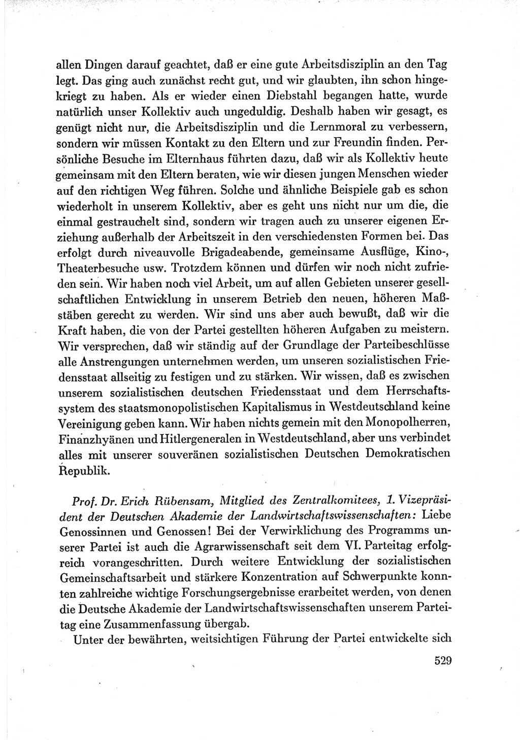 Protokoll der Verhandlungen des Ⅶ. Parteitages der Sozialistischen Einheitspartei Deutschlands (SED) [Deutsche Demokratische Republik (DDR)] 1967, Band Ⅲ, Seite 529 (Prot. Verh. Ⅶ. PT SED DDR 1967, Bd. Ⅲ, S. 529)