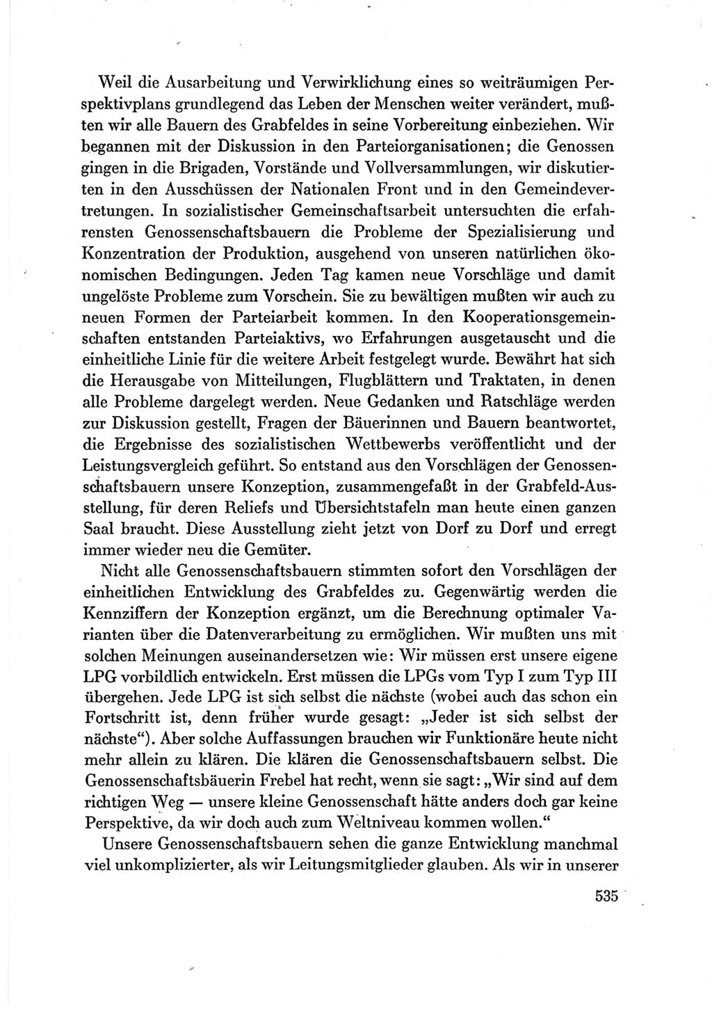 Protokoll der Verhandlungen des Ⅶ. Parteitages der Sozialistischen Einheitspartei Deutschlands (SED) [Deutsche Demokratische Republik (DDR)] 1967, Band Ⅲ, Seite 535 (Prot. Verh. Ⅶ. PT SED DDR 1967, Bd. Ⅲ, S. 535)