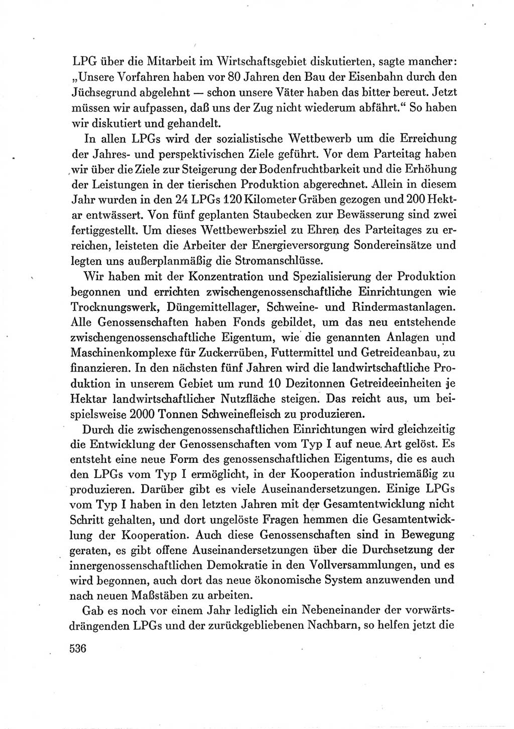 Protokoll der Verhandlungen des Ⅶ. Parteitages der Sozialistischen Einheitspartei Deutschlands (SED) [Deutsche Demokratische Republik (DDR)] 1967, Band Ⅲ, Seite 536 (Prot. Verh. Ⅶ. PT SED DDR 1967, Bd. Ⅲ, S. 536)