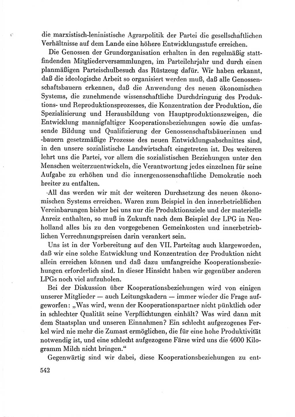 Protokoll der Verhandlungen des Ⅶ. Parteitages der Sozialistischen Einheitspartei Deutschlands (SED) [Deutsche Demokratische Republik (DDR)] 1967, Band Ⅲ, Seite 542 (Prot. Verh. Ⅶ. PT SED DDR 1967, Bd. Ⅲ, S. 542)