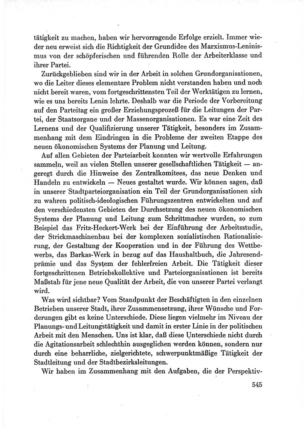 Protokoll der Verhandlungen des Ⅶ. Parteitages der Sozialistischen Einheitspartei Deutschlands (SED) [Deutsche Demokratische Republik (DDR)] 1967, Band Ⅲ, Seite 545 (Prot. Verh. Ⅶ. PT SED DDR 1967, Bd. Ⅲ, S. 545)