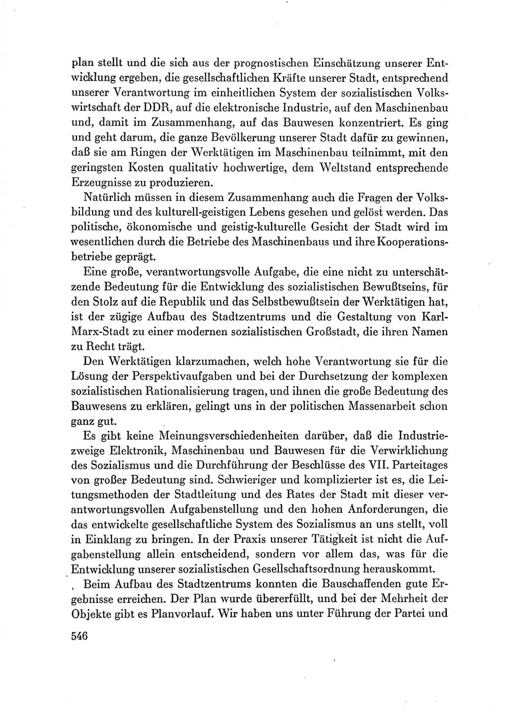 Protokoll der Verhandlungen des Ⅶ. Parteitages der Sozialistischen Einheitspartei Deutschlands (SED) [Deutsche Demokratische Republik (DDR)] 1967, Band Ⅲ, Seite 546 (Prot. Verh. Ⅶ. PT SED DDR 1967, Bd. Ⅲ, S. 546)