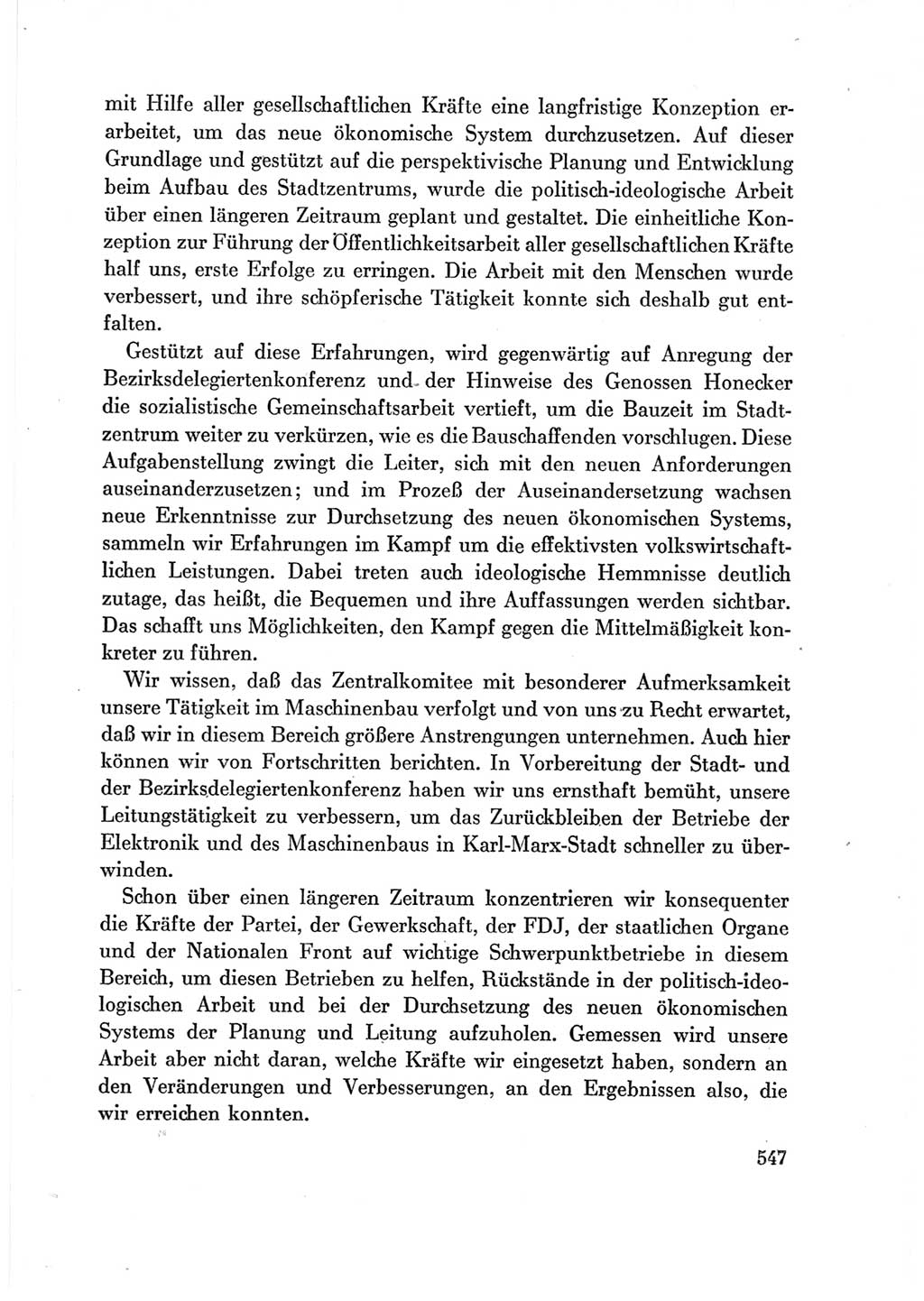 Protokoll der Verhandlungen des Ⅶ. Parteitages der Sozialistischen Einheitspartei Deutschlands (SED) [Deutsche Demokratische Republik (DDR)] 1967, Band Ⅲ, Seite 547 (Prot. Verh. Ⅶ. PT SED DDR 1967, Bd. Ⅲ, S. 547)