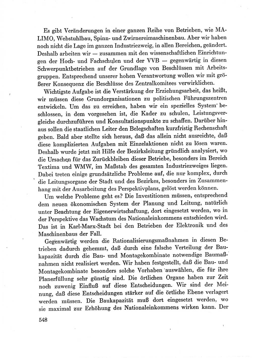 Protokoll der Verhandlungen des Ⅶ. Parteitages der Sozialistischen Einheitspartei Deutschlands (SED) [Deutsche Demokratische Republik (DDR)] 1967, Band Ⅲ, Seite 548 (Prot. Verh. Ⅶ. PT SED DDR 1967, Bd. Ⅲ, S. 548)