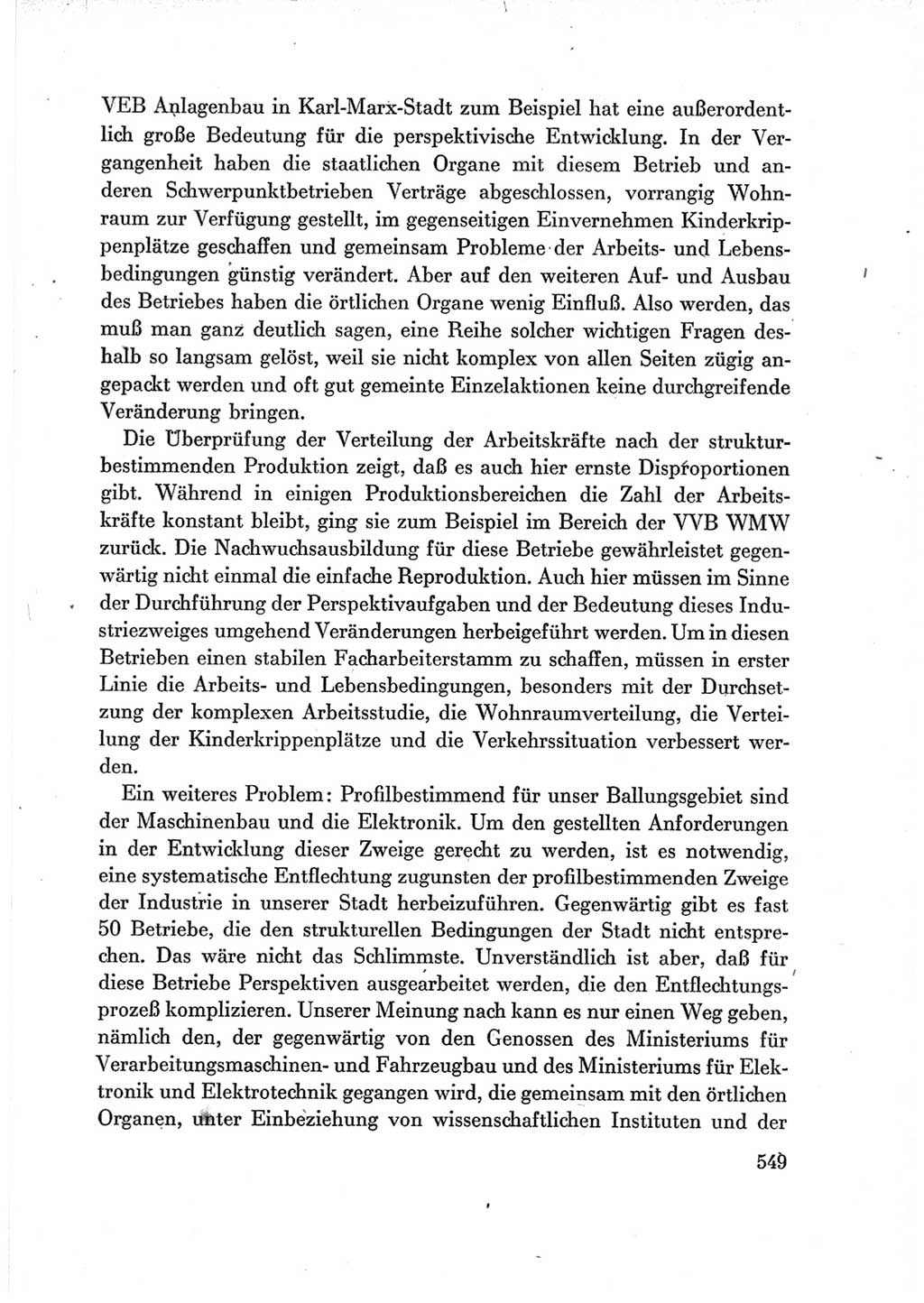 Protokoll der Verhandlungen des Ⅶ. Parteitages der Sozialistischen Einheitspartei Deutschlands (SED) [Deutsche Demokratische Republik (DDR)] 1967, Band Ⅲ, Seite 549 (Prot. Verh. Ⅶ. PT SED DDR 1967, Bd. Ⅲ, S. 549)