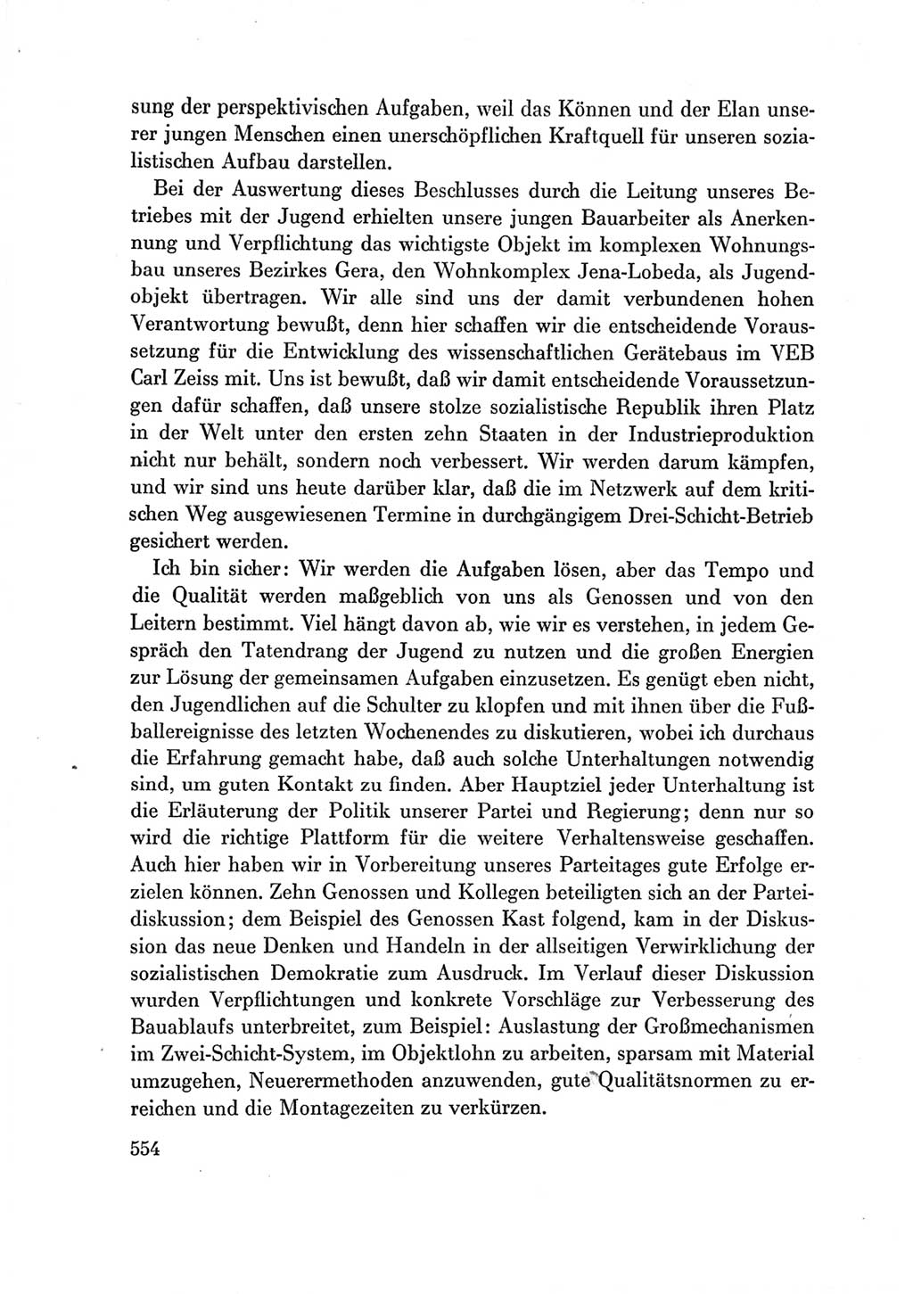 Protokoll der Verhandlungen des Ⅶ. Parteitages der Sozialistischen Einheitspartei Deutschlands (SED) [Deutsche Demokratische Republik (DDR)] 1967, Band Ⅲ, Seite 554 (Prot. Verh. Ⅶ. PT SED DDR 1967, Bd. Ⅲ, S. 554)