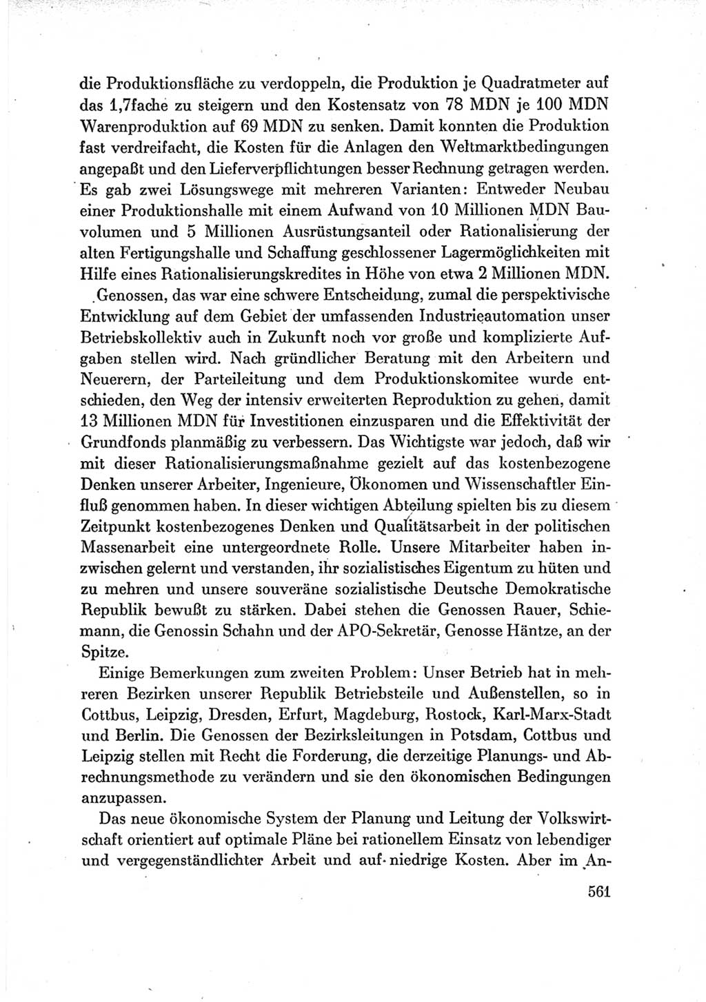 Protokoll der Verhandlungen des Ⅶ. Parteitages der Sozialistischen Einheitspartei Deutschlands (SED) [Deutsche Demokratische Republik (DDR)] 1967, Band Ⅲ, Seite 561 (Prot. Verh. Ⅶ. PT SED DDR 1967, Bd. Ⅲ, S. 561)