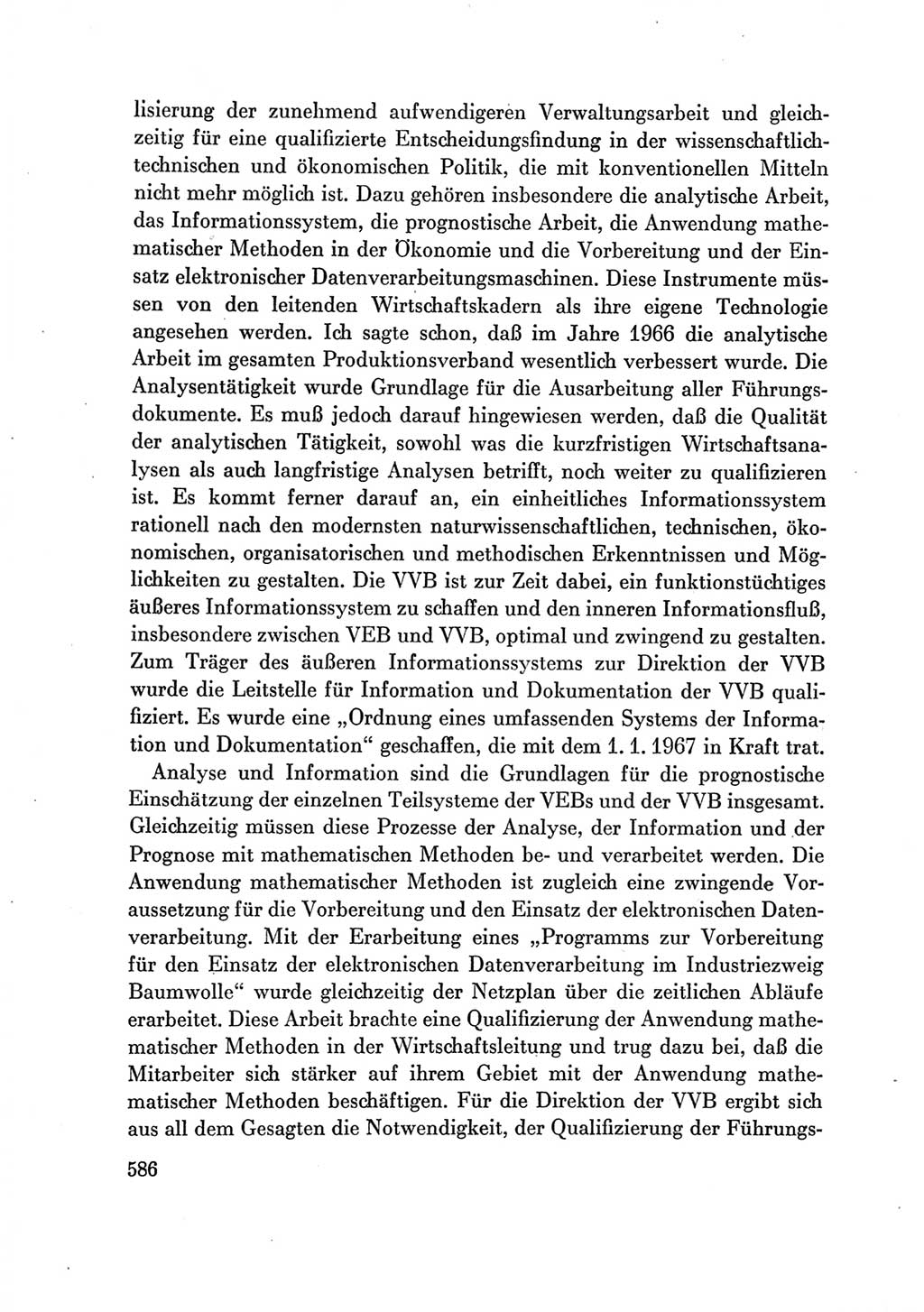 Protokoll der Verhandlungen des Ⅶ. Parteitages der Sozialistischen Einheitspartei Deutschlands (SED) [Deutsche Demokratische Republik (DDR)] 1967, Band Ⅲ, Seite 586 (Prot. Verh. Ⅶ. PT SED DDR 1967, Bd. Ⅲ, S. 586)