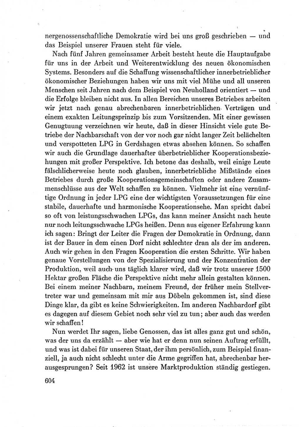 Protokoll der Verhandlungen des Ⅶ. Parteitages der Sozialistischen Einheitspartei Deutschlands (SED) [Deutsche Demokratische Republik (DDR)] 1967, Band Ⅲ, Seite 604 (Prot. Verh. Ⅶ. PT SED DDR 1967, Bd. Ⅲ, S. 604)