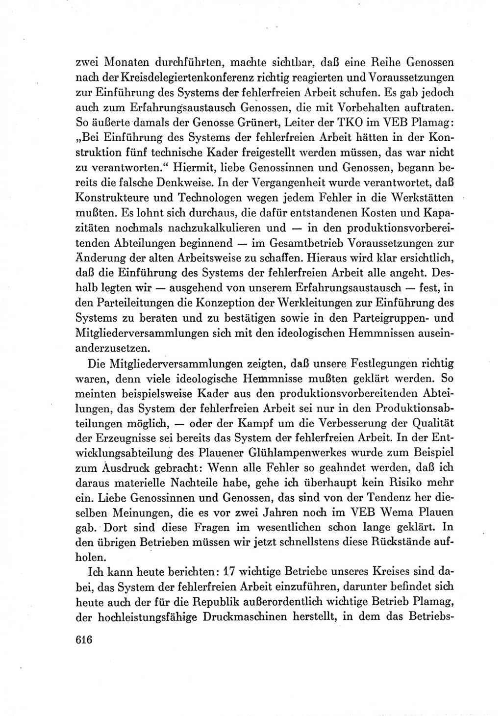 Protokoll der Verhandlungen des Ⅶ. Parteitages der Sozialistischen Einheitspartei Deutschlands (SED) [Deutsche Demokratische Republik (DDR)] 1967, Band Ⅲ, Seite 616 (Prot. Verh. Ⅶ. PT SED DDR 1967, Bd. Ⅲ, S. 616)