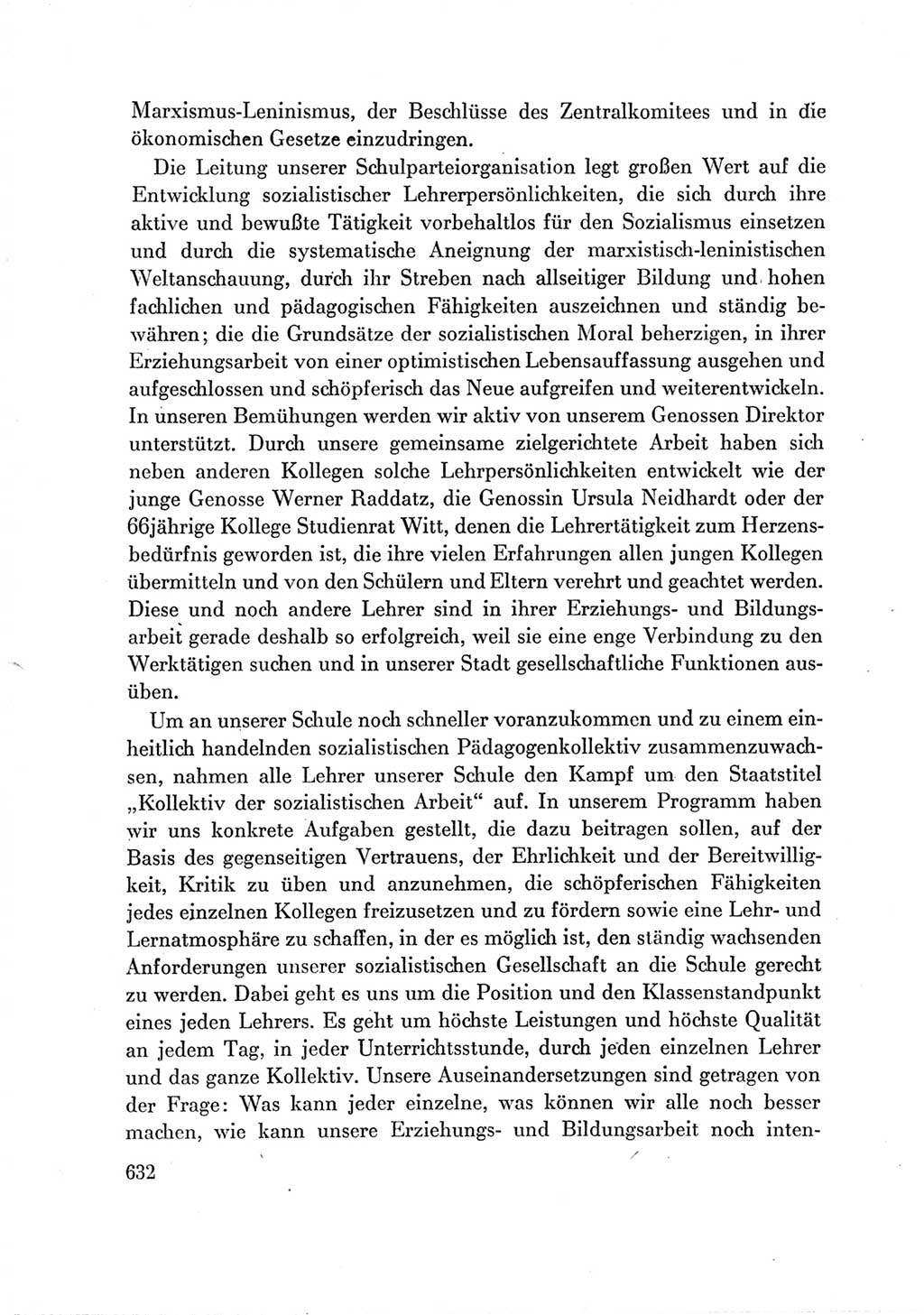 Protokoll der Verhandlungen des Ⅶ. Parteitages der Sozialistischen Einheitspartei Deutschlands (SED) [Deutsche Demokratische Republik (DDR)] 1967, Band Ⅲ, Seite 632 (Prot. Verh. Ⅶ. PT SED DDR 1967, Bd. Ⅲ, S. 632)