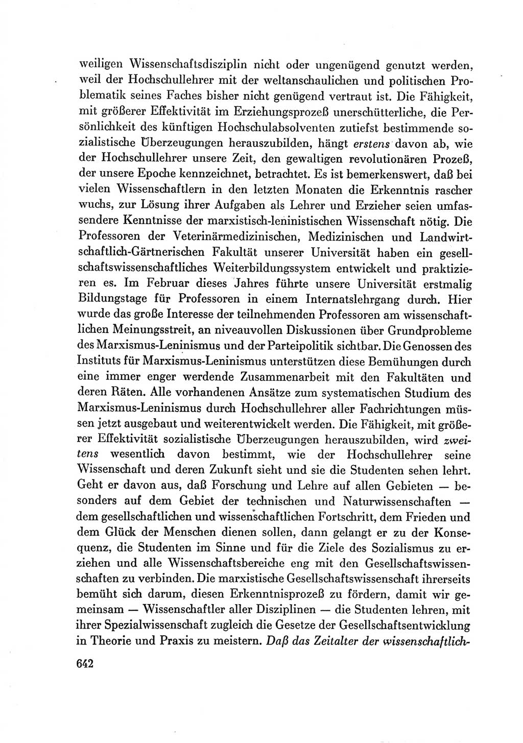 Protokoll der Verhandlungen des Ⅶ. Parteitages der Sozialistischen Einheitspartei Deutschlands (SED) [Deutsche Demokratische Republik (DDR)] 1967, Band Ⅲ, Seite 642 (Prot. Verh. Ⅶ. PT SED DDR 1967, Bd. Ⅲ, S. 642)