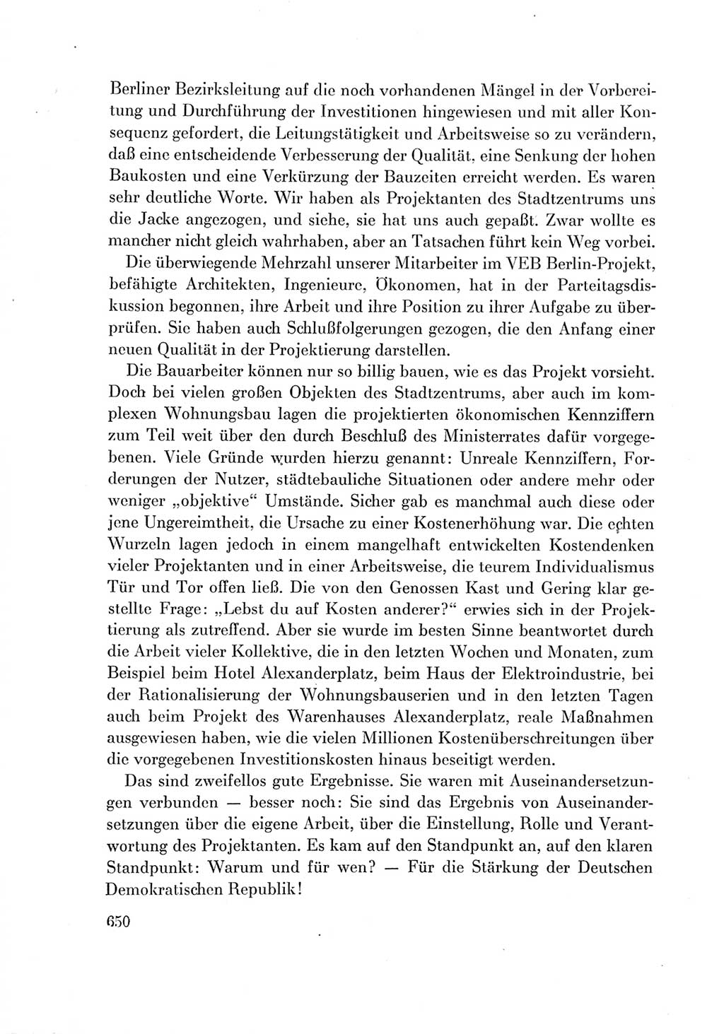 Protokoll der Verhandlungen des Ⅶ. Parteitages der Sozialistischen Einheitspartei Deutschlands (SED) [Deutsche Demokratische Republik (DDR)] 1967, Band Ⅲ, Seite 650 (Prot. Verh. Ⅶ. PT SED DDR 1967, Bd. Ⅲ, S. 650)