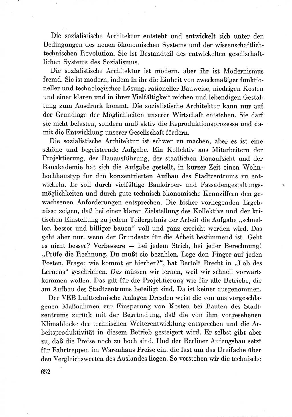 Protokoll der Verhandlungen des Ⅶ. Parteitages der Sozialistischen Einheitspartei Deutschlands (SED) [Deutsche Demokratische Republik (DDR)] 1967, Band Ⅲ, Seite 652 (Prot. Verh. Ⅶ. PT SED DDR 1967, Bd. Ⅲ, S. 652)