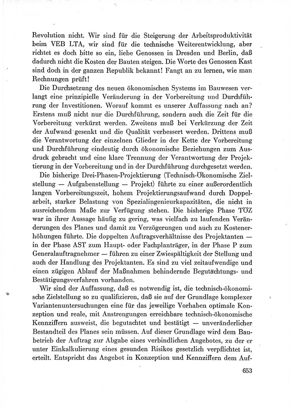 Protokoll der Verhandlungen des Ⅶ. Parteitages der Sozialistischen Einheitspartei Deutschlands (SED) [Deutsche Demokratische Republik (DDR)] 1967, Band Ⅲ, Seite 653 (Prot. Verh. Ⅶ. PT SED DDR 1967, Bd. Ⅲ, S. 653)