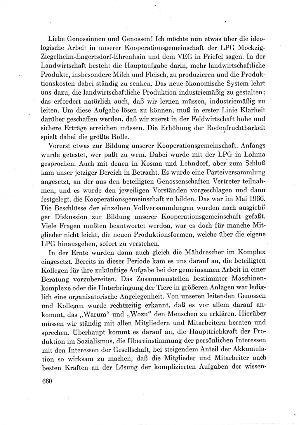 Protokoll der Verhandlungen des Ⅶ. Parteitages der Sozialistischen Einheitspartei Deutschlands (SED) [Deutsche Demokratische Republik (DDR)] 1967, Band Ⅲ, Seite 660 (Prot. Verh. Ⅶ. PT SED DDR 1967, Bd. Ⅲ, S. 660)