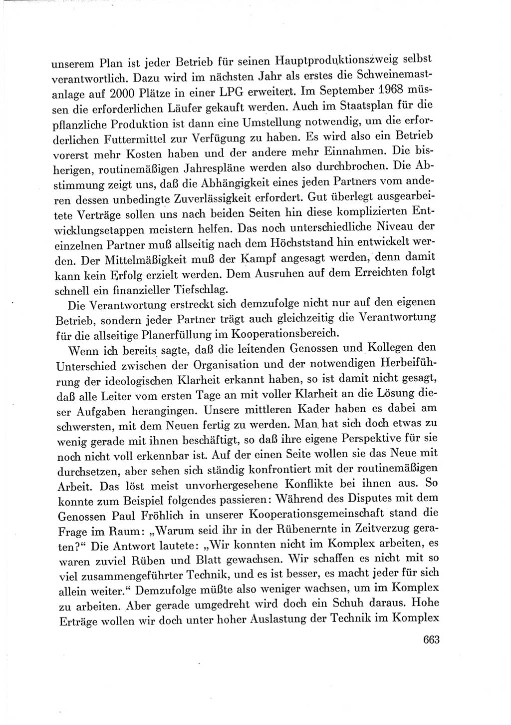 Protokoll der Verhandlungen des Ⅶ. Parteitages der Sozialistischen Einheitspartei Deutschlands (SED) [Deutsche Demokratische Republik (DDR)] 1967, Band Ⅲ, Seite 663 (Prot. Verh. Ⅶ. PT SED DDR 1967, Bd. Ⅲ, S. 663)