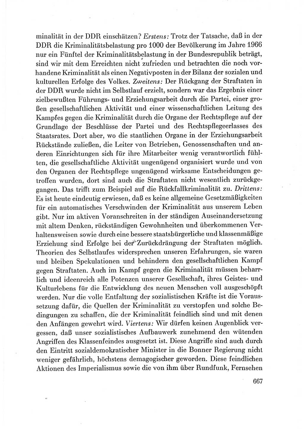Protokoll der Verhandlungen des Ⅶ. Parteitages der Sozialistischen Einheitspartei Deutschlands (SED) [Deutsche Demokratische Republik (DDR)] 1967, Band Ⅲ, Seite 667 (Prot. Verh. Ⅶ. PT SED DDR 1967, Bd. Ⅲ, S. 667)