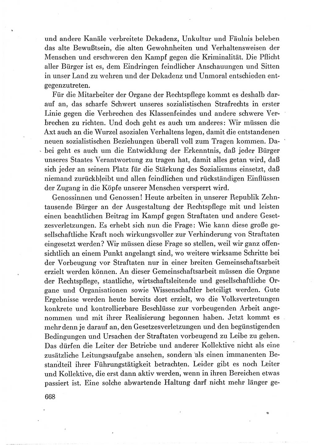 Protokoll der Verhandlungen des Ⅶ. Parteitages der Sozialistischen Einheitspartei Deutschlands (SED) [Deutsche Demokratische Republik (DDR)] 1967, Band Ⅲ, Seite 668 (Prot. Verh. Ⅶ. PT SED DDR 1967, Bd. Ⅲ, S. 668)