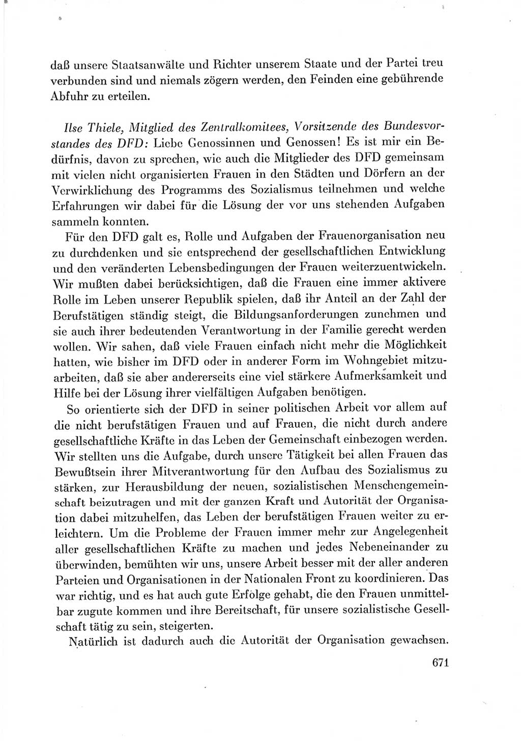 Protokoll der Verhandlungen des Ⅶ. Parteitages der Sozialistischen Einheitspartei Deutschlands (SED) [Deutsche Demokratische Republik (DDR)] 1967, Band Ⅲ, Seite 671 (Prot. Verh. Ⅶ. PT SED DDR 1967, Bd. Ⅲ, S. 671)