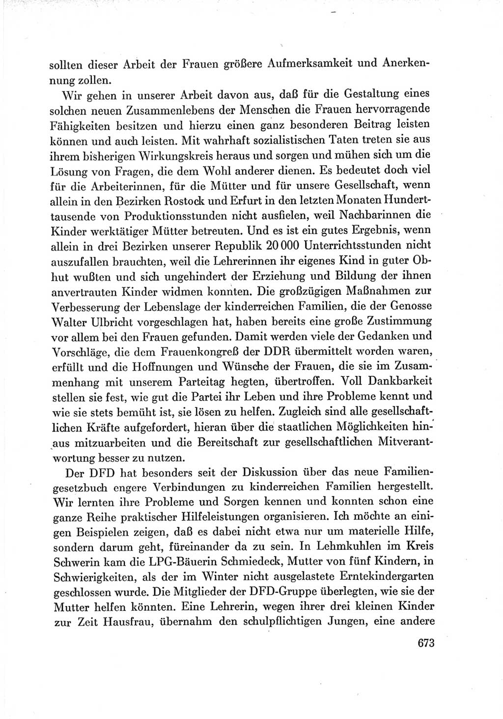 Protokoll der Verhandlungen des Ⅶ. Parteitages der Sozialistischen Einheitspartei Deutschlands (SED) [Deutsche Demokratische Republik (DDR)] 1967, Band Ⅲ, Seite 673 (Prot. Verh. Ⅶ. PT SED DDR 1967, Bd. Ⅲ, S. 673)