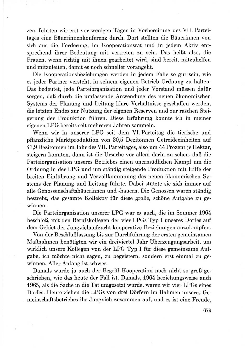 Protokoll der Verhandlungen des Ⅶ. Parteitages der Sozialistischen Einheitspartei Deutschlands (SED) [Deutsche Demokratische Republik (DDR)] 1967, Band Ⅲ, Seite 679 (Prot. Verh. Ⅶ. PT SED DDR 1967, Bd. Ⅲ, S. 679)