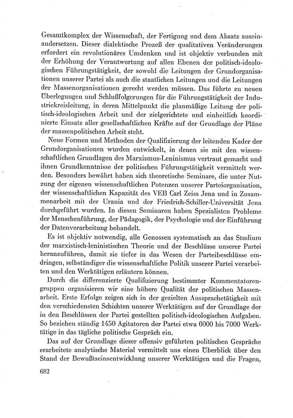 Protokoll der Verhandlungen des Ⅶ. Parteitages der Sozialistischen Einheitspartei Deutschlands (SED) [Deutsche Demokratische Republik (DDR)] 1967, Band Ⅲ, Seite 682 (Prot. Verh. Ⅶ. PT SED DDR 1967, Bd. Ⅲ, S. 682)