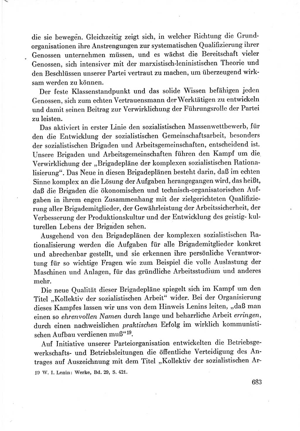 Protokoll der Verhandlungen des Ⅶ. Parteitages der Sozialistischen Einheitspartei Deutschlands (SED) [Deutsche Demokratische Republik (DDR)] 1967, Band Ⅲ, Seite 683 (Prot. Verh. Ⅶ. PT SED DDR 1967, Bd. Ⅲ, S. 683)