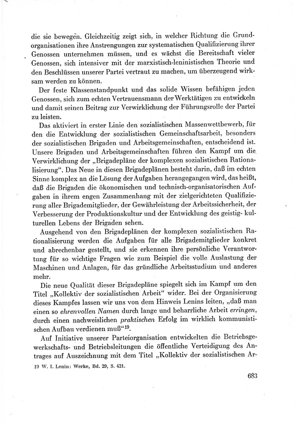 Protokoll der Verhandlungen des Ⅶ. Parteitages der Sozialistischen Einheitspartei Deutschlands (SED) [Deutsche Demokratische Republik (DDR)] 1967, Band Ⅲ, Seite 683 (Prot. Verh. Ⅶ. PT SED DDR 1967, Bd. Ⅲ, S. 683)