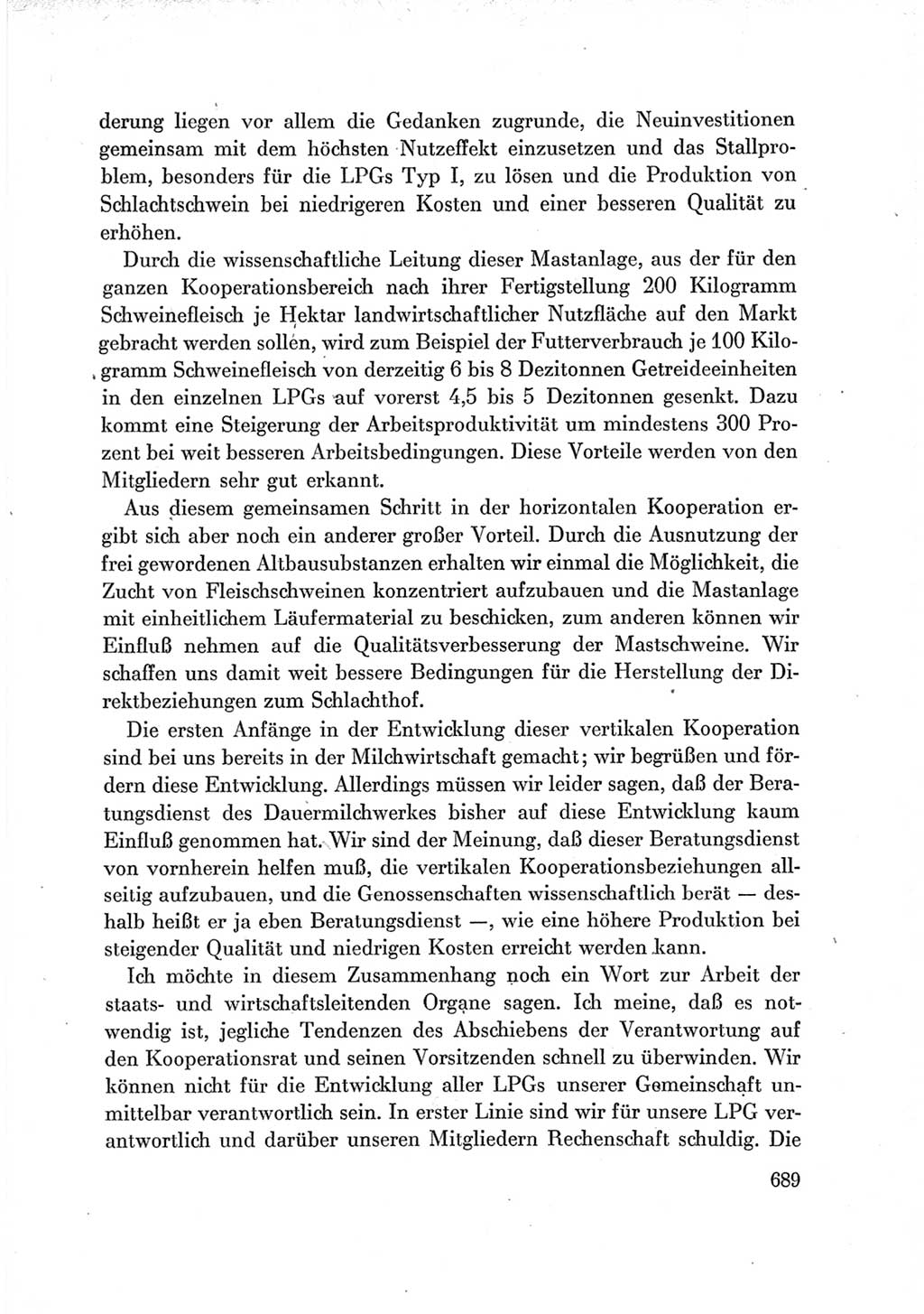 Protokoll der Verhandlungen des Ⅶ. Parteitages der Sozialistischen Einheitspartei Deutschlands (SED) [Deutsche Demokratische Republik (DDR)] 1967, Band Ⅲ, Seite 689 (Prot. Verh. Ⅶ. PT SED DDR 1967, Bd. Ⅲ, S. 689)