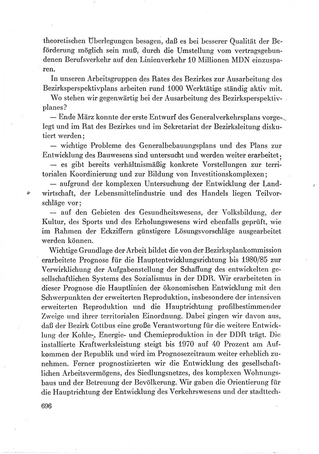 Protokoll der Verhandlungen des Ⅶ. Parteitages der Sozialistischen Einheitspartei Deutschlands (SED) [Deutsche Demokratische Republik (DDR)] 1967, Band Ⅲ, Seite 696 (Prot. Verh. Ⅶ. PT SED DDR 1967, Bd. Ⅲ, S. 696)