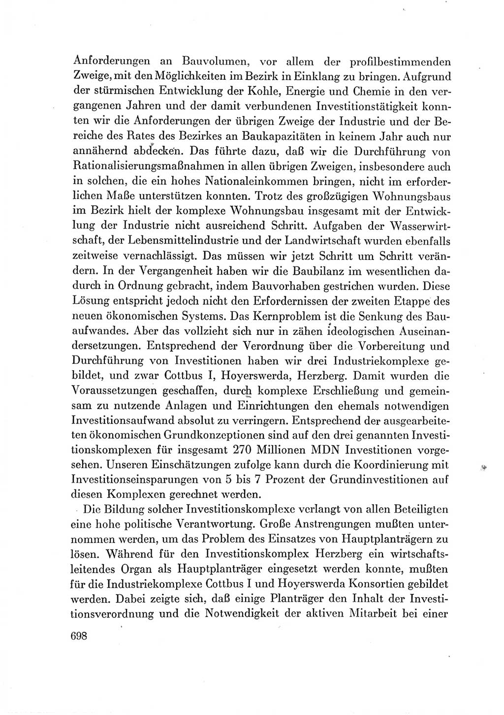 Protokoll der Verhandlungen des Ⅶ. Parteitages der Sozialistischen Einheitspartei Deutschlands (SED) [Deutsche Demokratische Republik (DDR)] 1967, Band Ⅲ, Seite 698 (Prot. Verh. Ⅶ. PT SED DDR 1967, Bd. Ⅲ, S. 698)