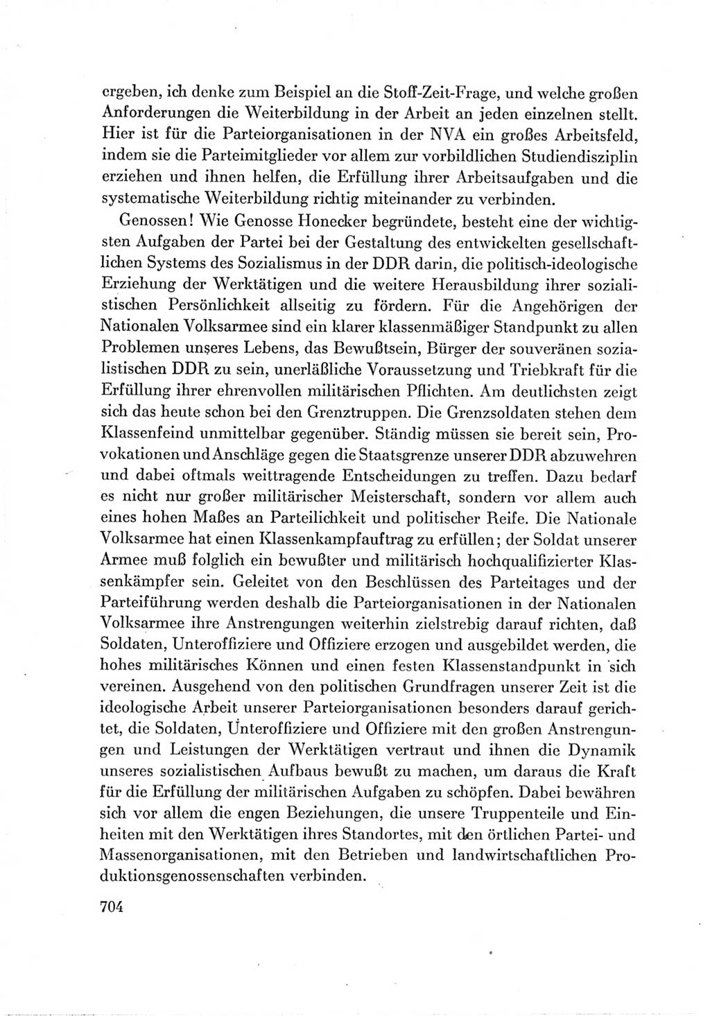 Protokoll der Verhandlungen des Ⅶ. Parteitages der Sozialistischen Einheitspartei Deutschlands (SED) [Deutsche Demokratische Republik (DDR)] 1967, Band Ⅲ, Seite 704 (Prot. Verh. Ⅶ. PT SED DDR 1967, Bd. Ⅲ, S. 704)