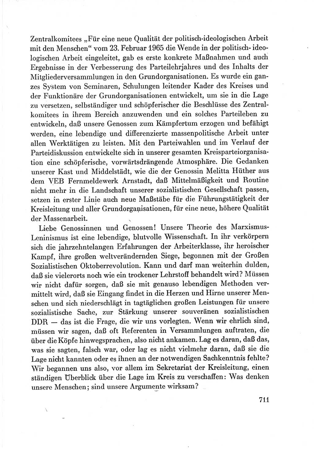 Protokoll der Verhandlungen des Ⅶ. Parteitages der Sozialistischen Einheitspartei Deutschlands (SED) [Deutsche Demokratische Republik (DDR)] 1967, Band Ⅲ, Seite 711 (Prot. Verh. Ⅶ. PT SED DDR 1967, Bd. Ⅲ, S. 711)