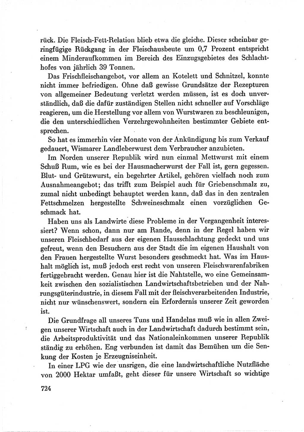 Protokoll der Verhandlungen des Ⅶ. Parteitages der Sozialistischen Einheitspartei Deutschlands (SED) [Deutsche Demokratische Republik (DDR)] 1967, Band Ⅲ, Seite 724 (Prot. Verh. Ⅶ. PT SED DDR 1967, Bd. Ⅲ, S. 724)