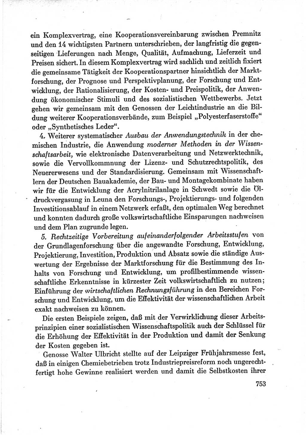 Protokoll der Verhandlungen des Ⅶ. Parteitages der Sozialistischen Einheitspartei Deutschlands (SED) [Deutsche Demokratische Republik (DDR)] 1967, Band Ⅲ, Seite 753 (Prot. Verh. Ⅶ. PT SED DDR 1967, Bd. Ⅲ, S. 753)