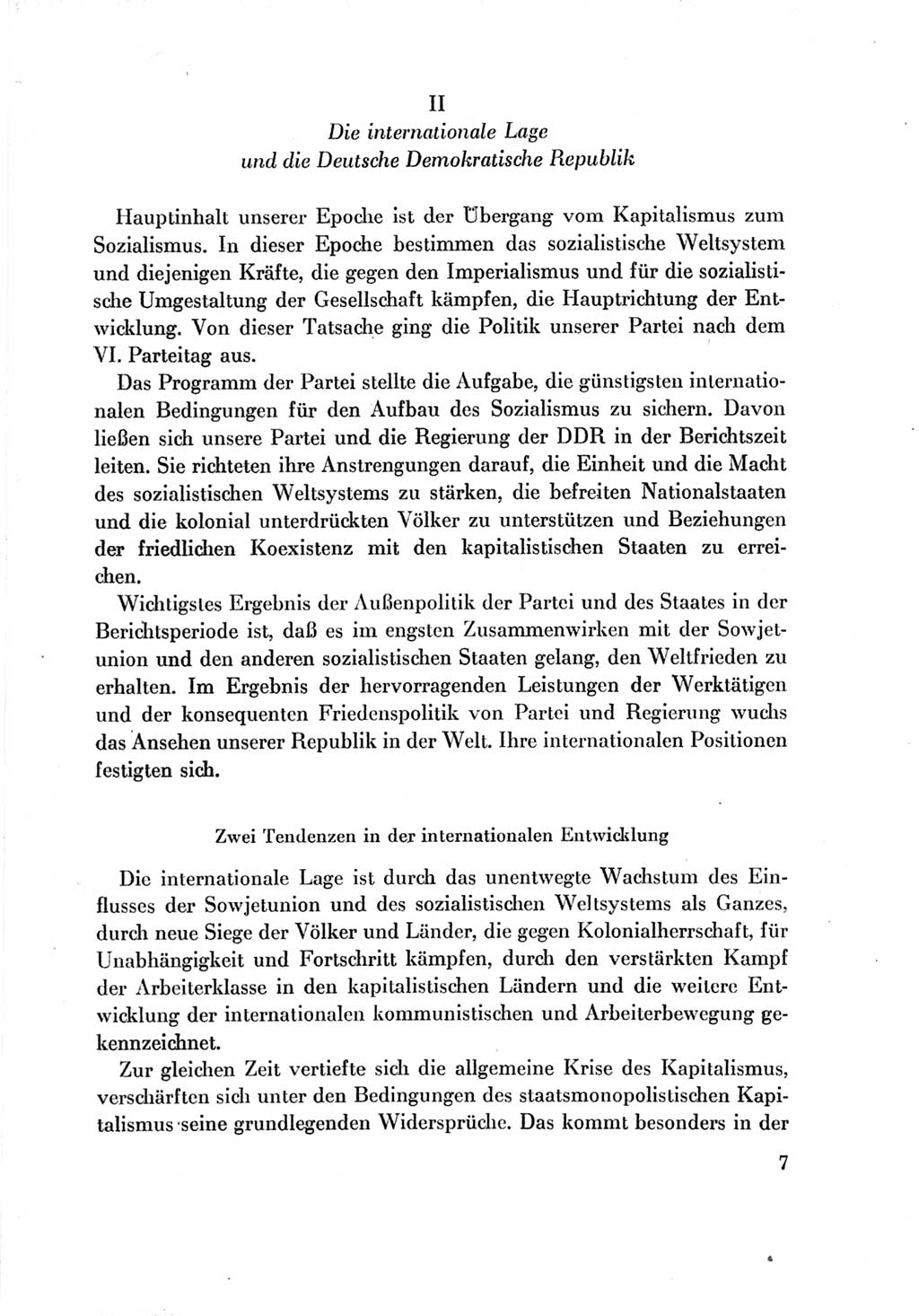 Protokoll der Verhandlungen des Ⅶ. Parteitages der Sozialistischen Einheitspartei Deutschlands (SED) [Deutsche Demokratische Republik (DDR)] 1967, Band Ⅳ, Seite 7 (Prot. Verh. Ⅶ. PT SED DDR 1967, Bd. Ⅳ, S. 7)