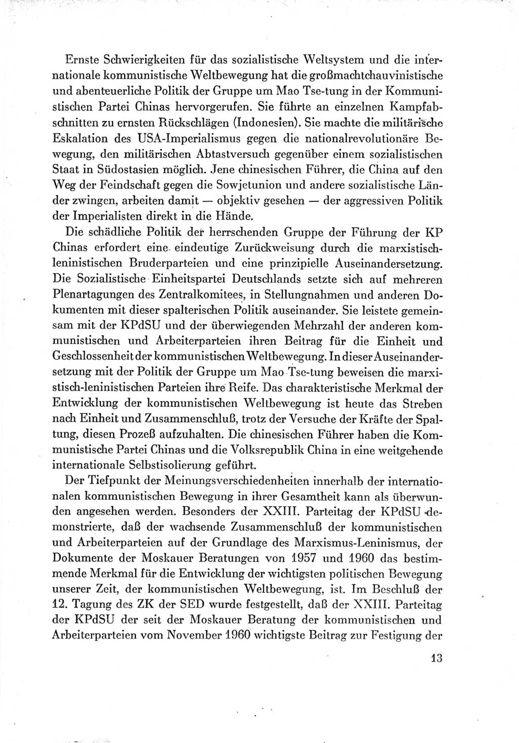 Protokoll der Verhandlungen des Ⅶ. Parteitages der Sozialistischen Einheitspartei Deutschlands (SED) [Deutsche Demokratische Republik (DDR)] 1967, Band Ⅳ, Seite 13 (Prot. Verh. Ⅶ. PT SED DDR 1967, Bd. Ⅳ, S. 13)